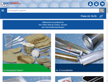 Tablet Screenshot of packpack.de